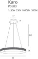 MAXLIGHT P0383 LAMPA WISZĄCA KARO 60 cm